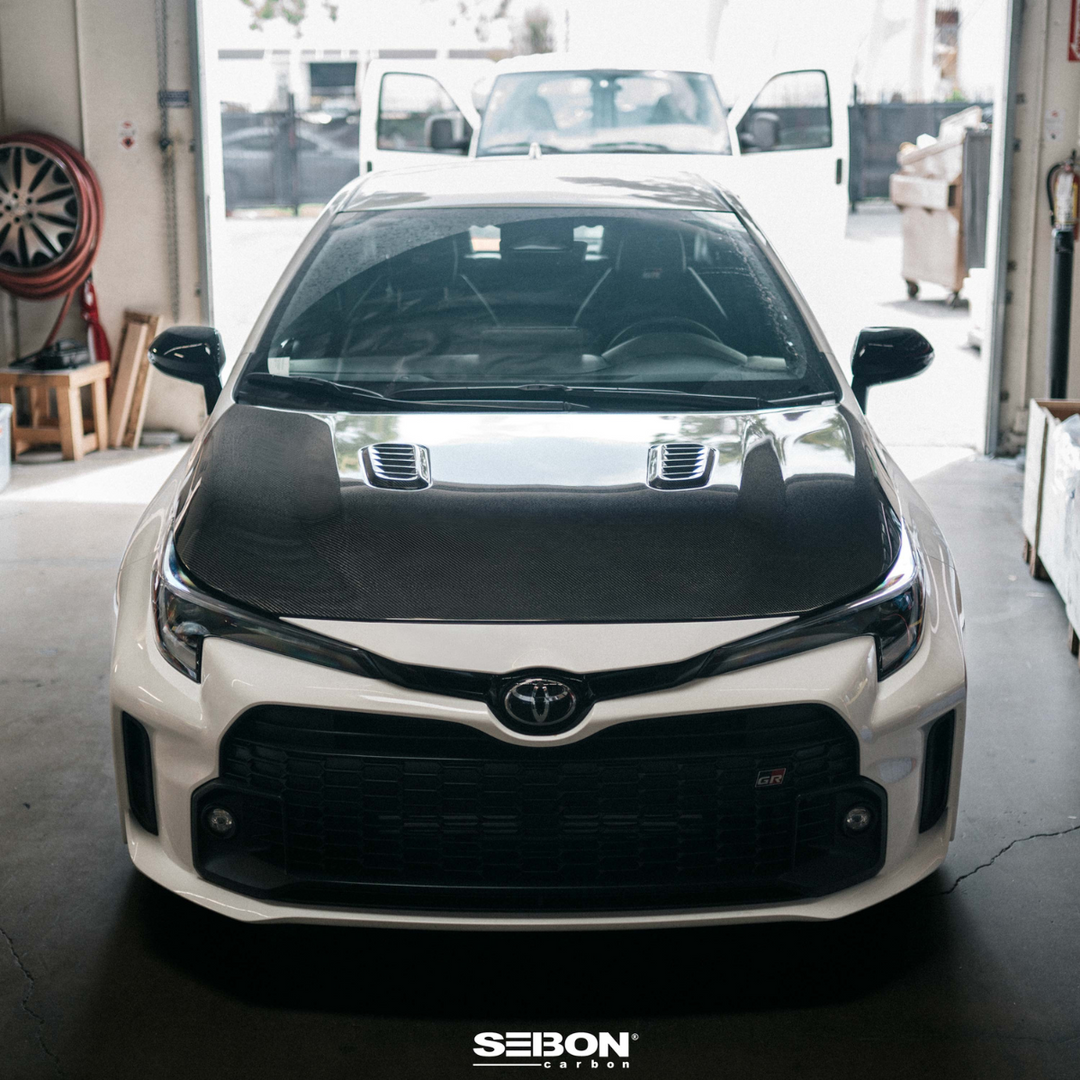 Seibon GR Corolla OE-Style Carbon Fiber Hood - Gloss Finish