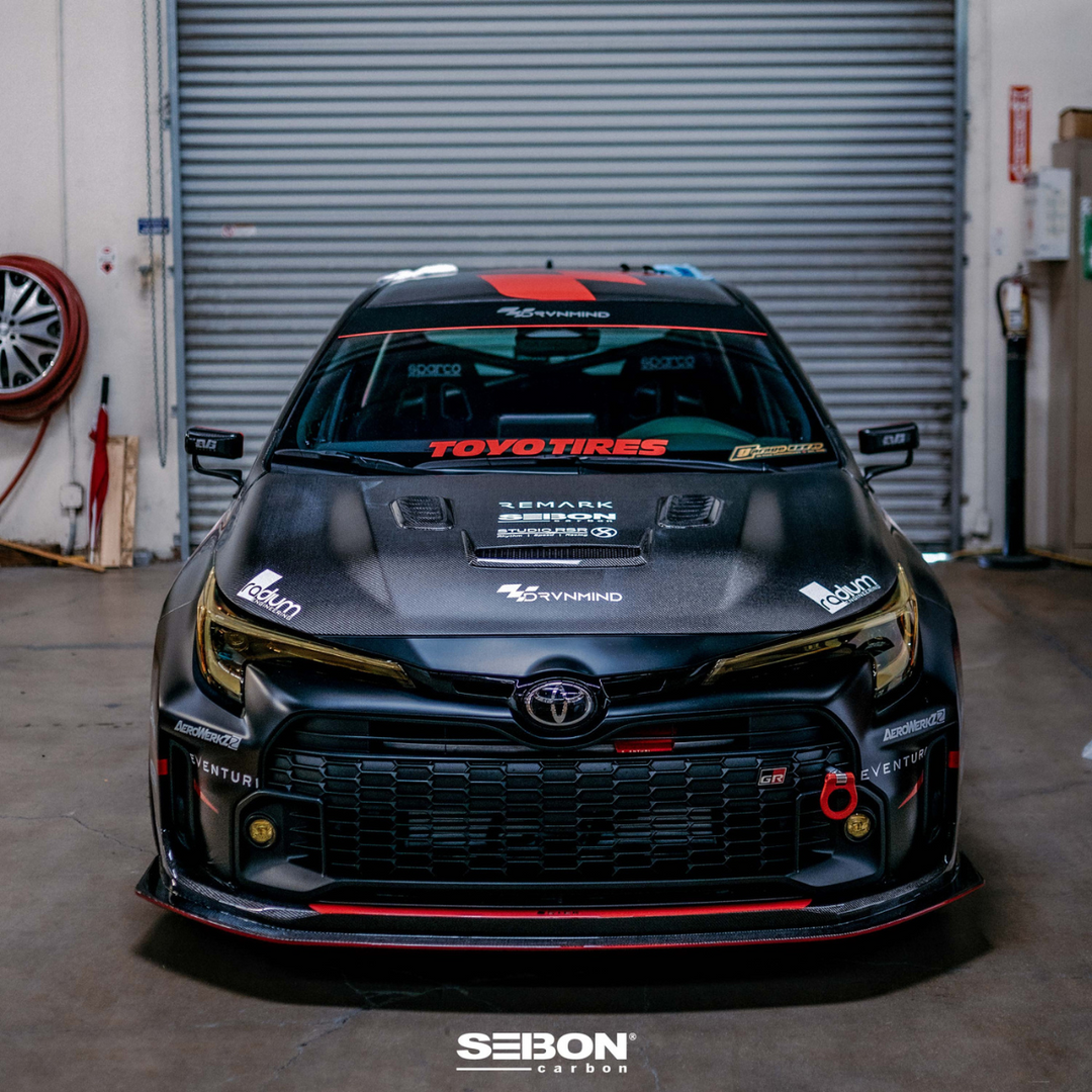 Seibon GR Corolla VS-Style Dry Carbon Hood - Gloss Finish