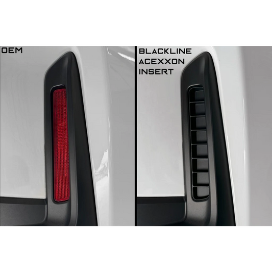 Goldenwrench Blackline Performance GR Corolla Acexxon Rear Reflector Insert Set