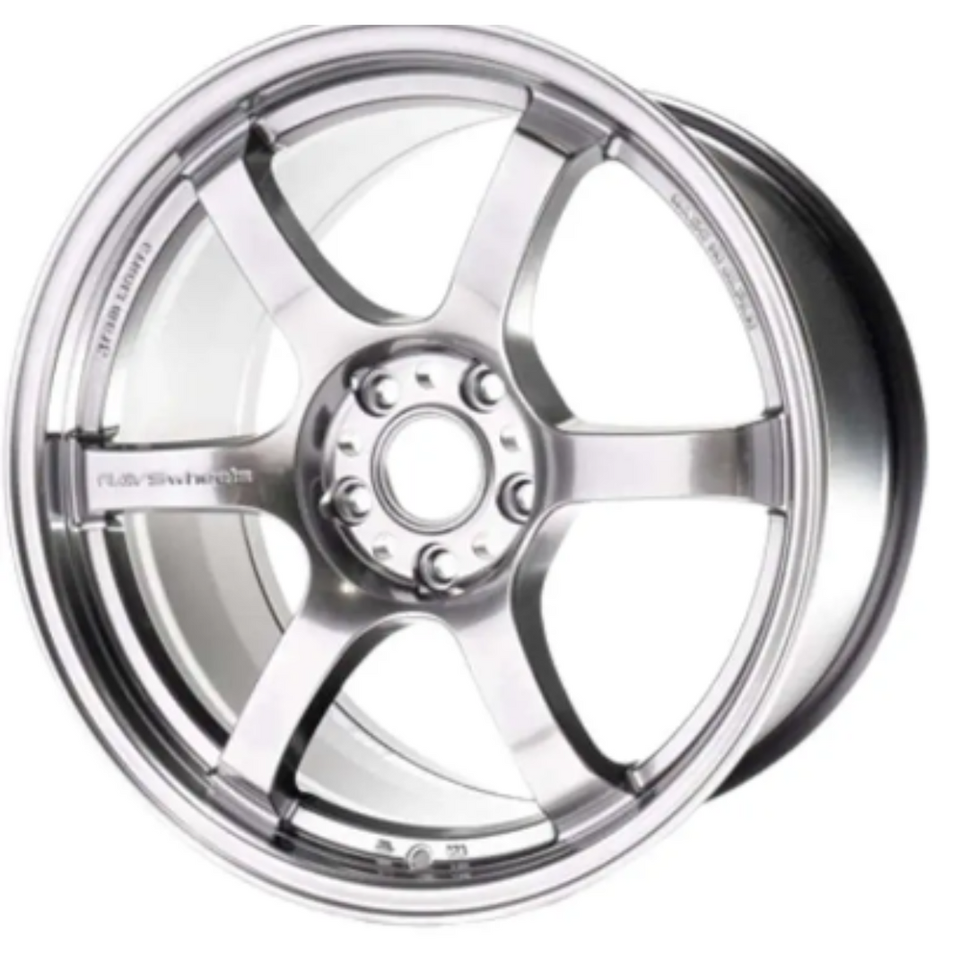 Gram Lights 57DR 18X9.5 +38 5x100 Grace SIlver Wheel