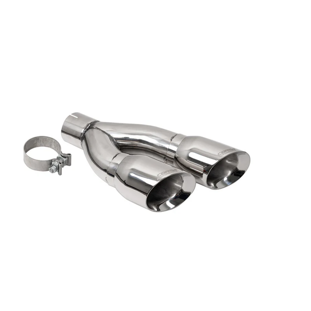 Corsa 2022+ Tundra 4" Single Side Dual Outlet Tip Kit