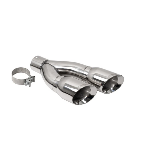 Corsa 2022+ Tundra 4" Single Side Dual Outlet Tip Kit