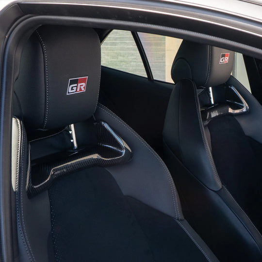 Driven Media GR Corolla Carbon Fiber Front Seat Headrest Trim