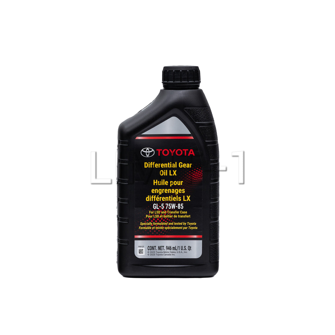 OEM Toyota GR Corolla Rear Differential Gear Oil LX 75w-85 GL-5