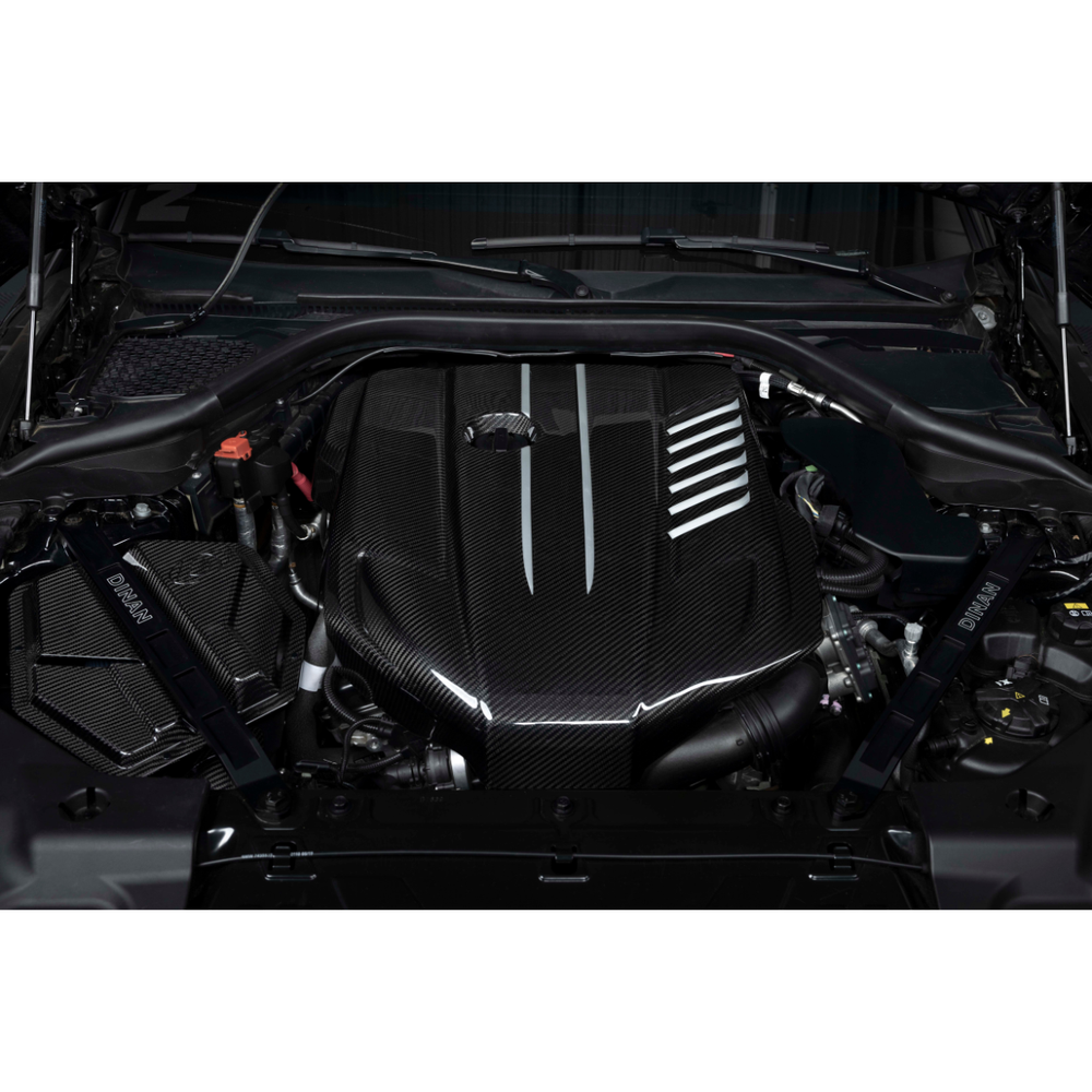Dinan GR Supra Strut Tower Braces - Front