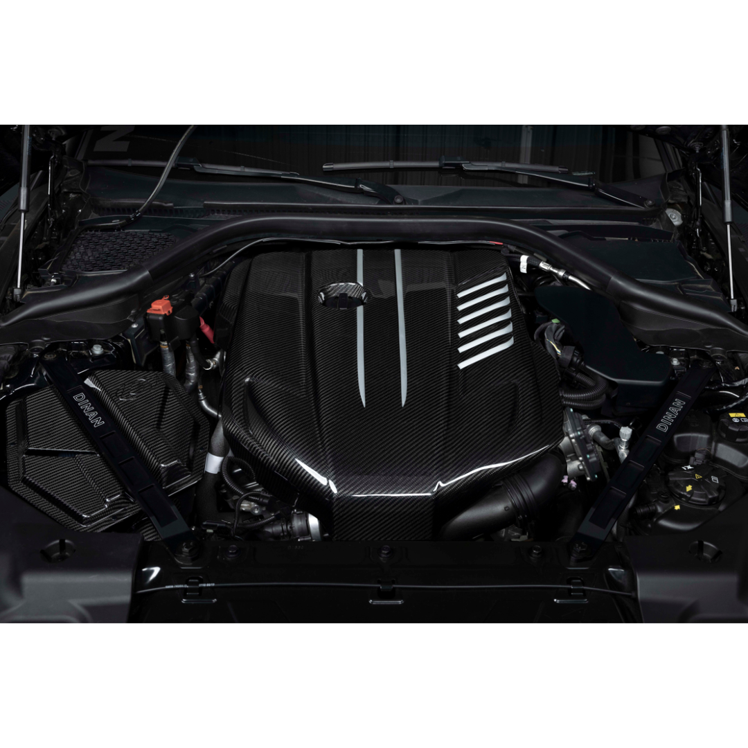 Dinan GR Supra Strut Tower Braces - Front