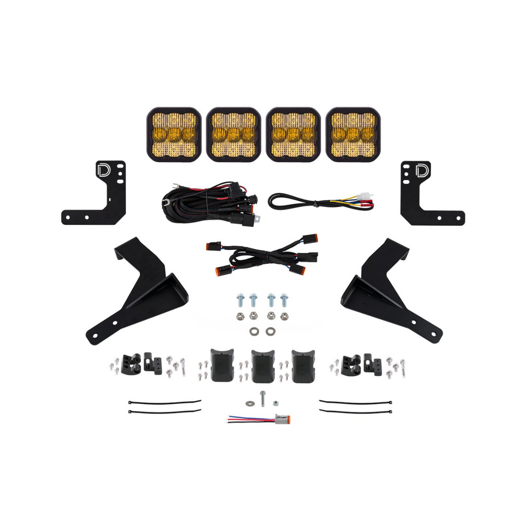 Diode Dynamics 2024+ Tacoma SS5 Grille CrossLink Lightbar2