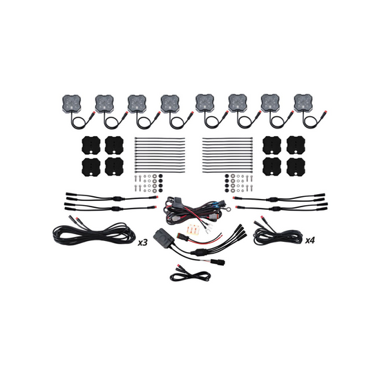 Diode Dynamics 2024+ Tacoma Stage Series RGBW LED Rock Light Kit (8-Pack)