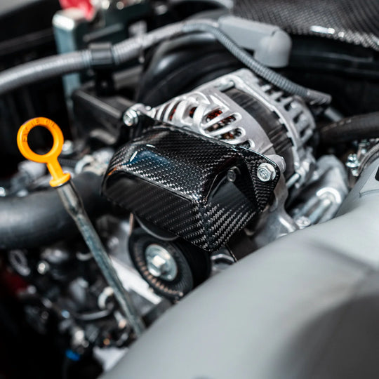 Driven Media GR86 / BRZ Carbon Fiber Belt Pulley Covers