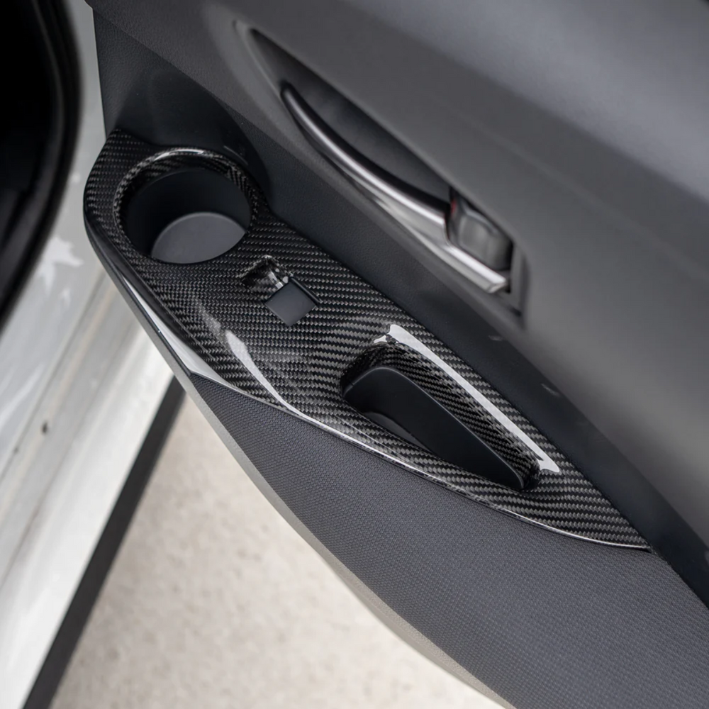 Driven Media GR Corolla Carbon Fiber Rear Window Switch Panel Covers