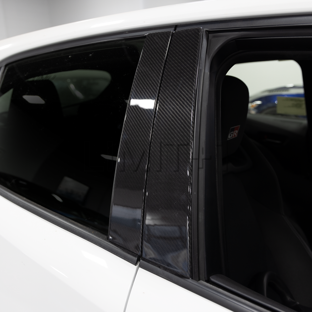 Driven Media GR Crolla Carbon Fiber Exterior Door Pillar Covers