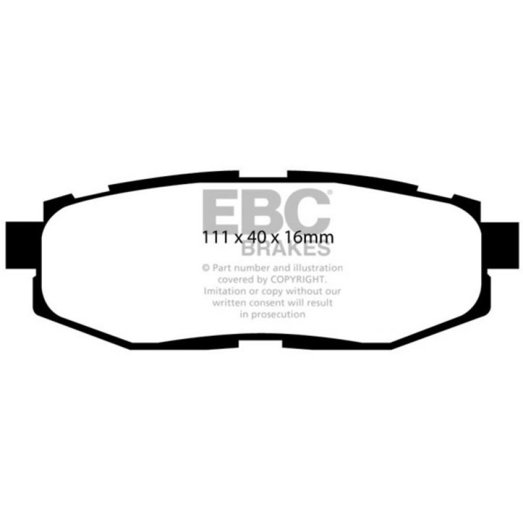 EBC GR86 / BRZ Rear Brake Pads (Non-Brembo)