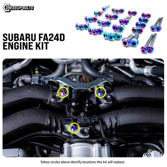 Dress Up Bolts GR86 / BRZ Titanium Engine Hardware Kit - Subaru FA24D Engine