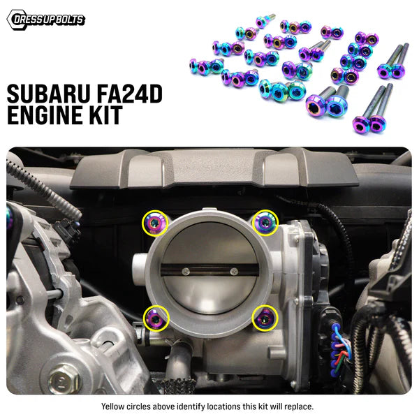 Dress Up Bolts GR86 / BRZ Titanium Engine Hardware Kit - Subaru FA24D Engine