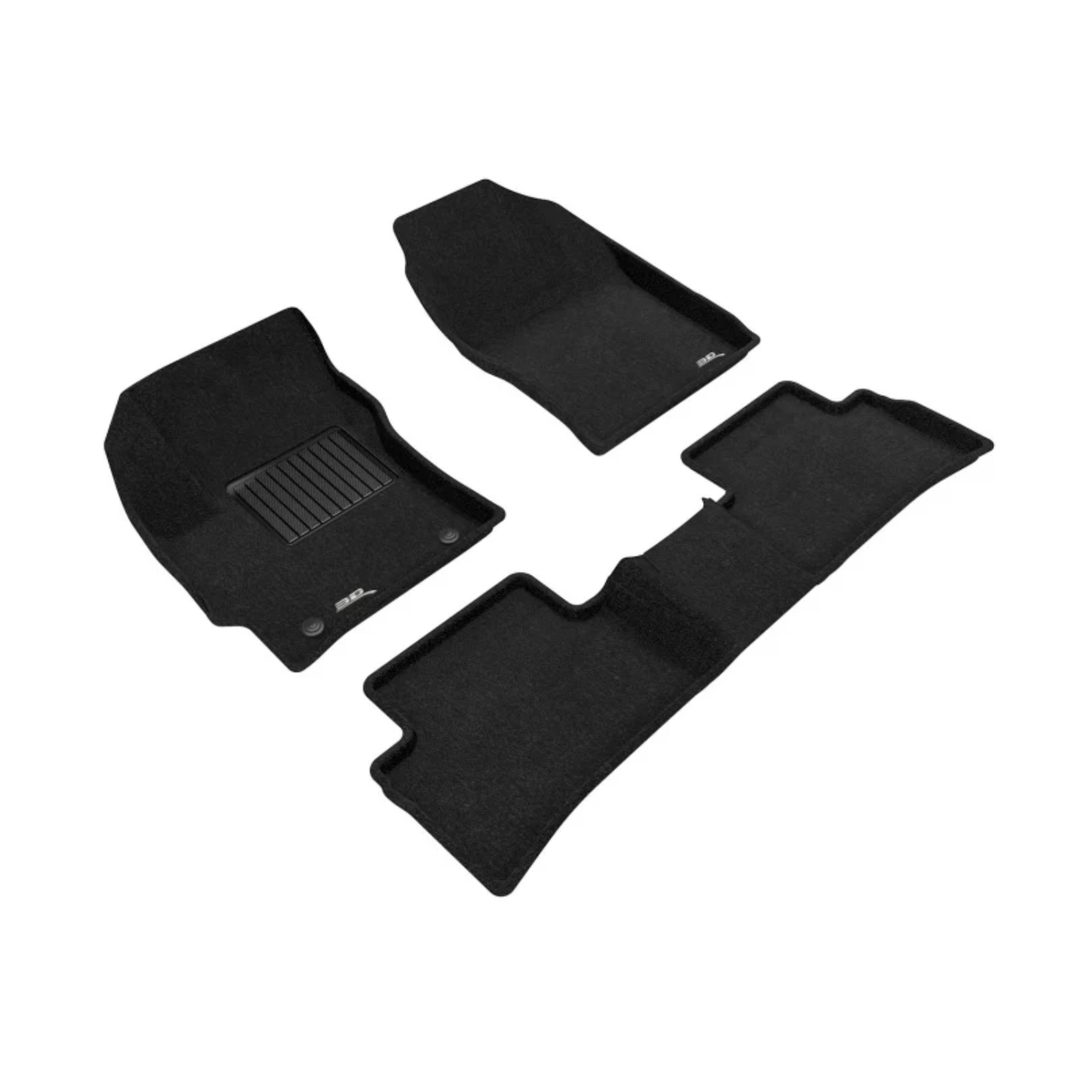 3D MAXpider GR Corolla Elegant 1st & 2nd Row Floormats - Black