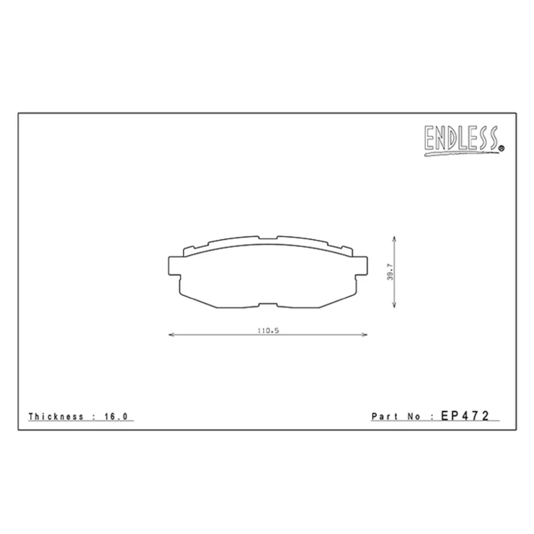 Endless GR86 / BRZ Brake Pads (Non-Brembo)