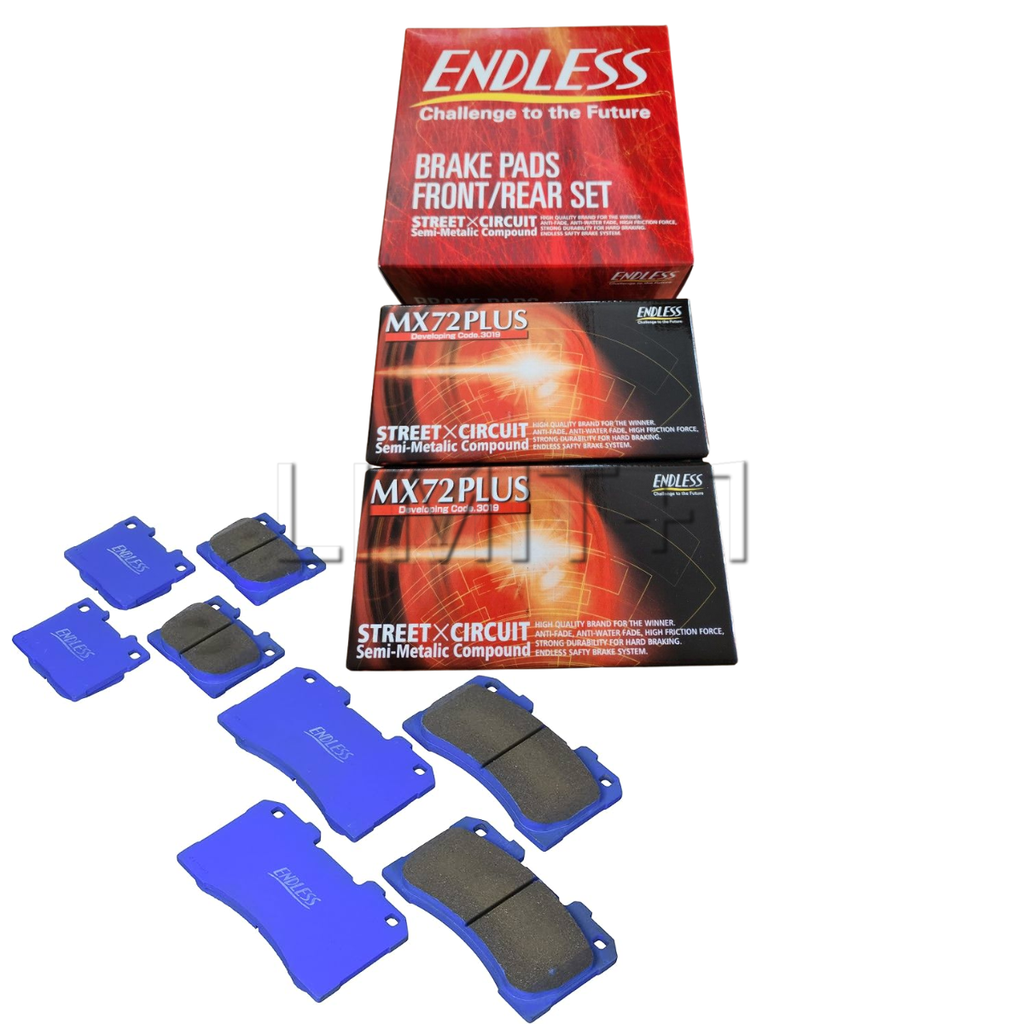 Endless GR86 / BRZ MX72+ Brake Pads (Non-Brembo) – LIMIT+1 Endless GR86 / BRZ MX72+ Brake Pads (Non-Brembo) – LIMIT+1