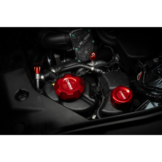 Verus Engineering GR Supra Engine Bay Fluid Cap Kit