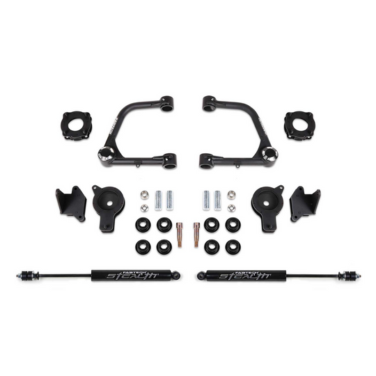 Fabtech 2022+ Tundra 3″ Uniball UCA Lift Kit – Front Shock Spacers & Rear Air Bag Spacers w/ Rear Stealth Shocks