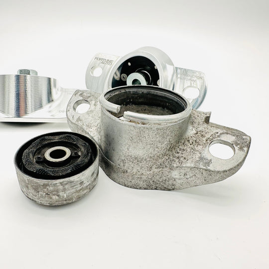 Fortune Auto GR Corolla Reinforced Billet Upper Shock Mounts W/ Spherical Bushings (Pair)