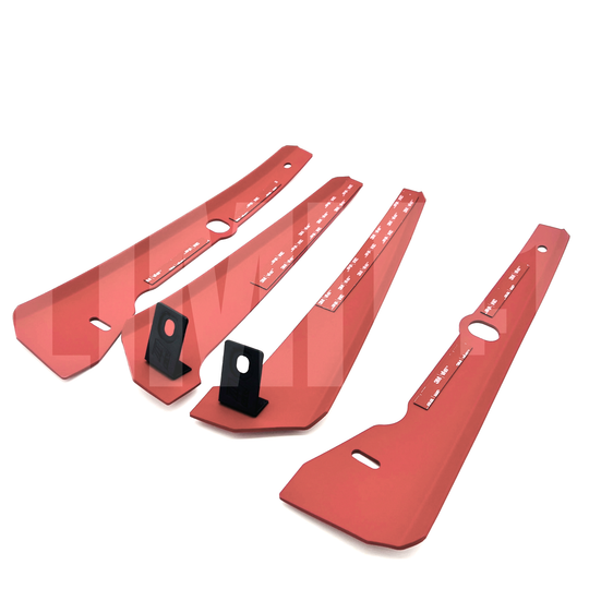 GR Corolla MegaChip Low-Profile Chip Guards with FREE GR-Four Vinyl Rocker Panel Inlay