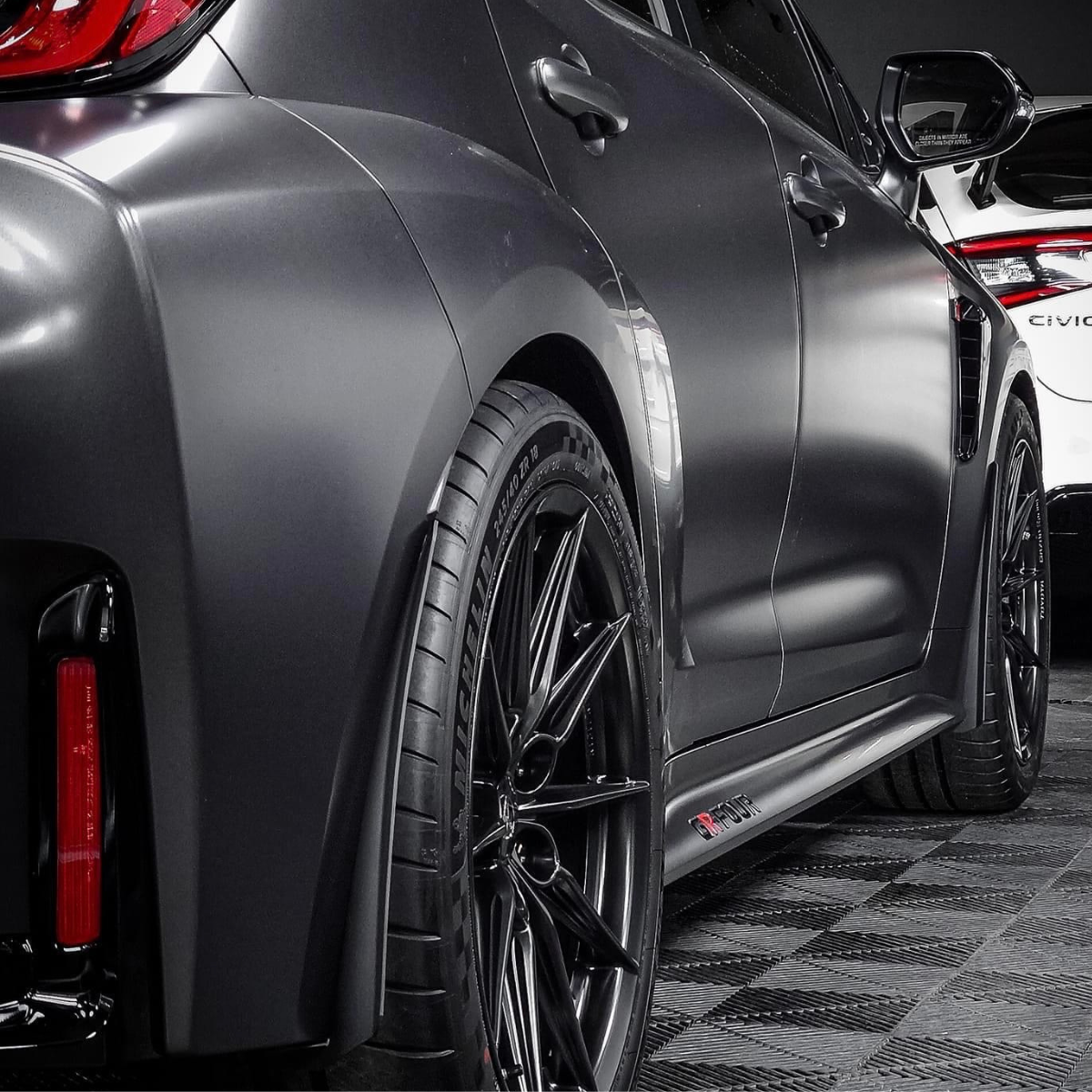 MegaChip GR Corolla Low-Profile Chip Guards with FREE GR-Four Vinyl Ro ...