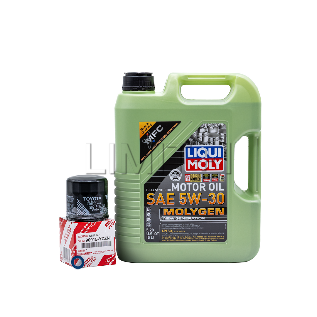 Liqui Moly GR Corolla Molygen 5W-30 Full Synthetic Oil Change Kit W/ OEM Filter (Spirited Driver)