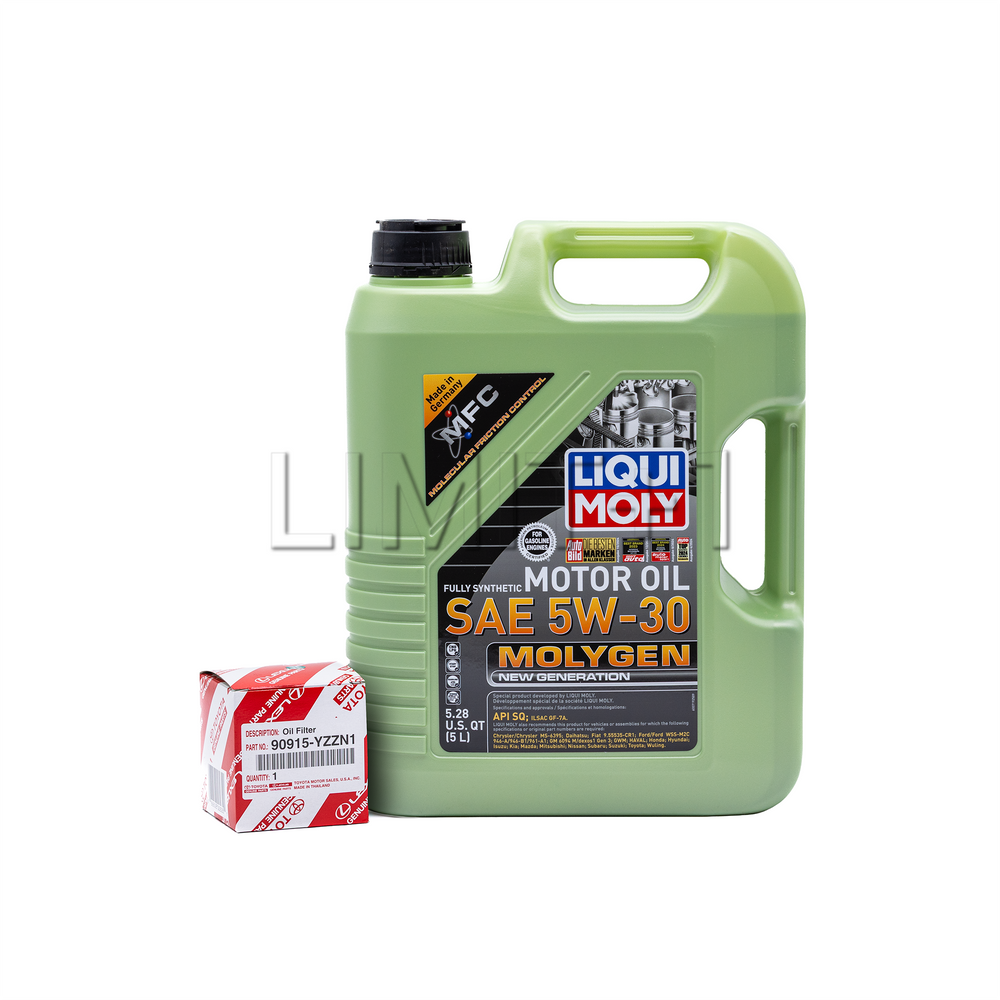 Liqui Moly GR Corolla Molygen 5W-30 Full Synthetic Oil Change Kit W/ OEM Filter (Spirited Driver)