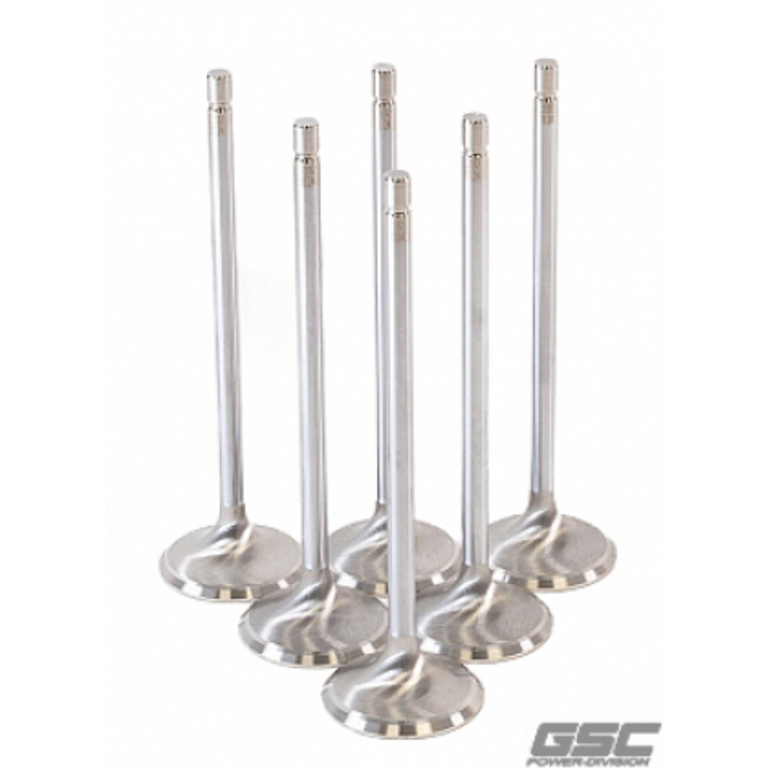 GSC Power-Division GR Corolla G16E-GTS 32.8mm Head (STD) Chrome Polished Intake Valves - Set of 6 - GSC2192-6