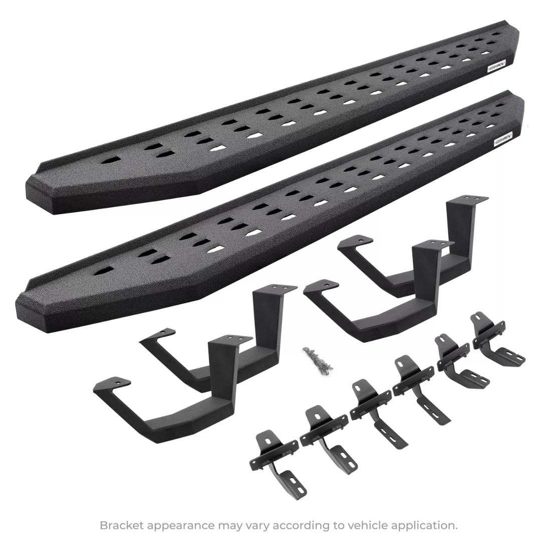 Go Rhino 2022+ Tundra Kit w/ RB20 Running board + Brackets + 4 RB20 Drop Steps