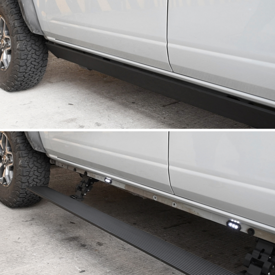 Go Rhino 2024+ Tacoma VoltStep Electric Running Board Kit - Double Cab Only1