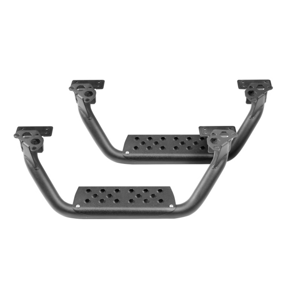 Go Rhino 2024+ Tacoma Dominator Extreme D6 SideSteps - Black - 4in Drop Down Steps (Pair)1
