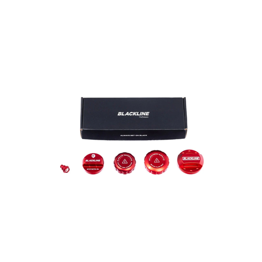 Goldenwrench Blackline Performance GR Corolla (G16E-GTS) Cap Set - Anodized Red