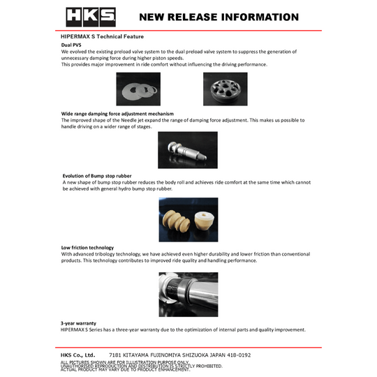 HKS GR86 / BRZ Hipermax S Coilovers