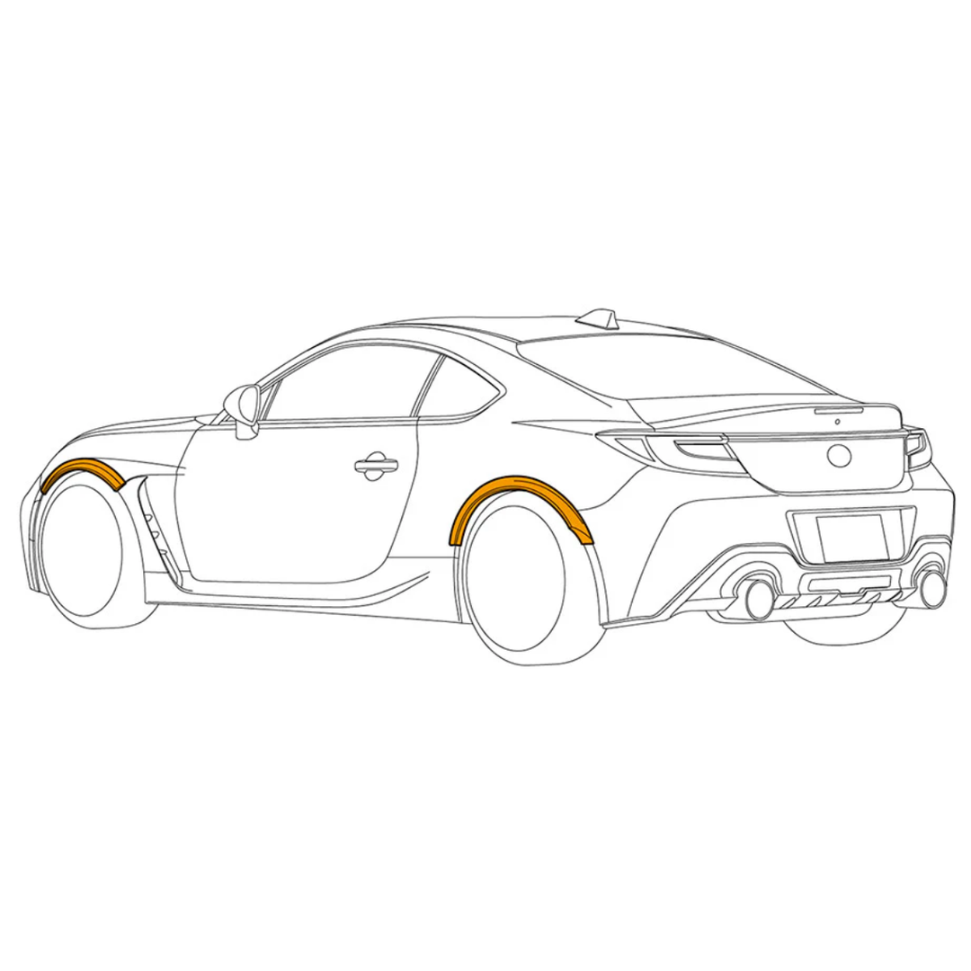 HKS GR86 / BRZ Fender Molding Kit – LIMIT+1 HKS GR86 / BRZ Fender Molding Kit – LIMIT+1