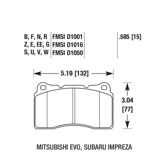 Hawk Performance GR86 / BRZ HPS Brake Pads (Brembo)
