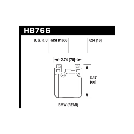 Hawk Performance GR Supra B58 DTC-60 Brake Pads