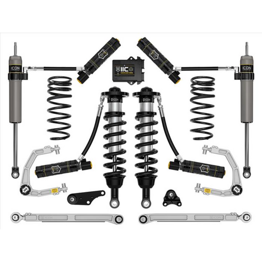 ICON 2024+ Tacoma 1.25-3" Lift Stage 10 Suspension System Billet w/ Overland Rear Springs