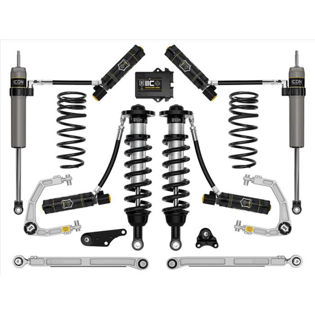 ICON 2024+ Tacoma 1.25-3" Lift Stage 10 Suspension System Billet w/ Triple Rate Rear Springs