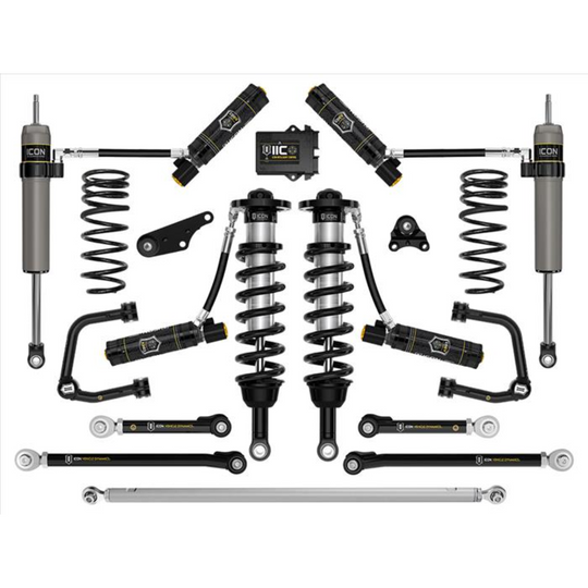 ICON 2024+ Tacoma 1.25-3" Lift Stage 13 Suspension System Tubular w/ Overland Rear Springs