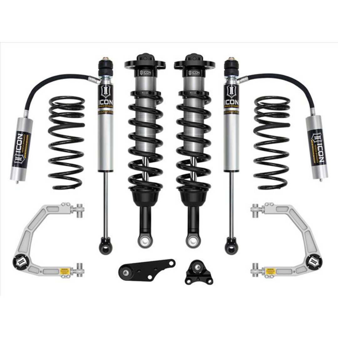 ICON 2024+ Tacoma 1.25-3" Lift Stage 3 Suspension System Billet w/ Overland Rear Springs