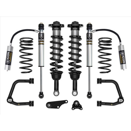 ICON 2024+ Tacoma 1.25-3" Lift Stage 3 Suspension System Tubular w/ Overland Rear Springs