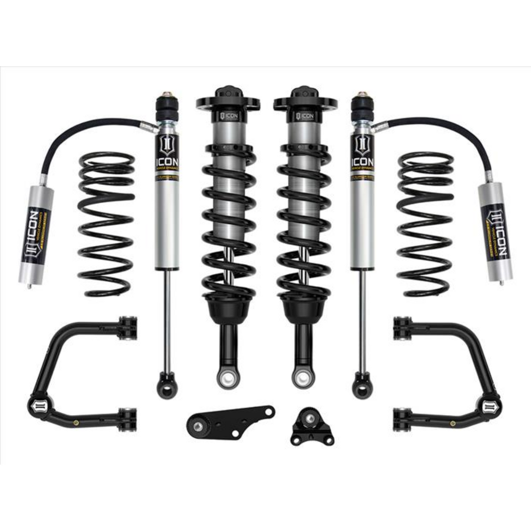 ICON 2024+ Tacoma 1.25-3" Lift Stage 3 Suspension System Tubular w/ Triple Rate Rear Springs
