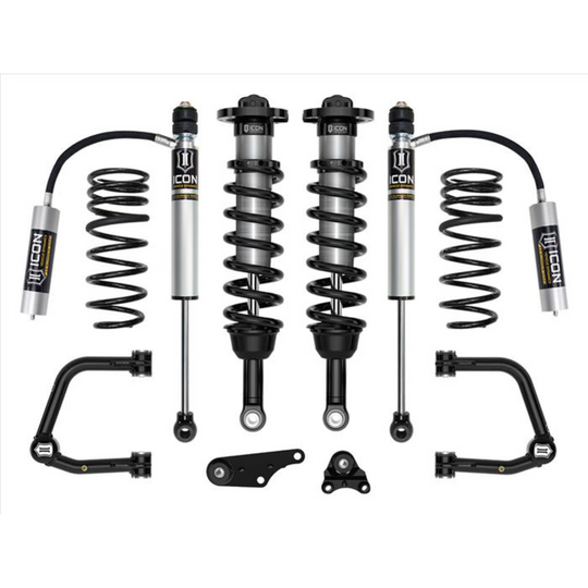 ICON 2024+ Tacoma 1.25-3" Lift Stage 3 Suspension System Tubular w/ Triple Rate Rear Springs