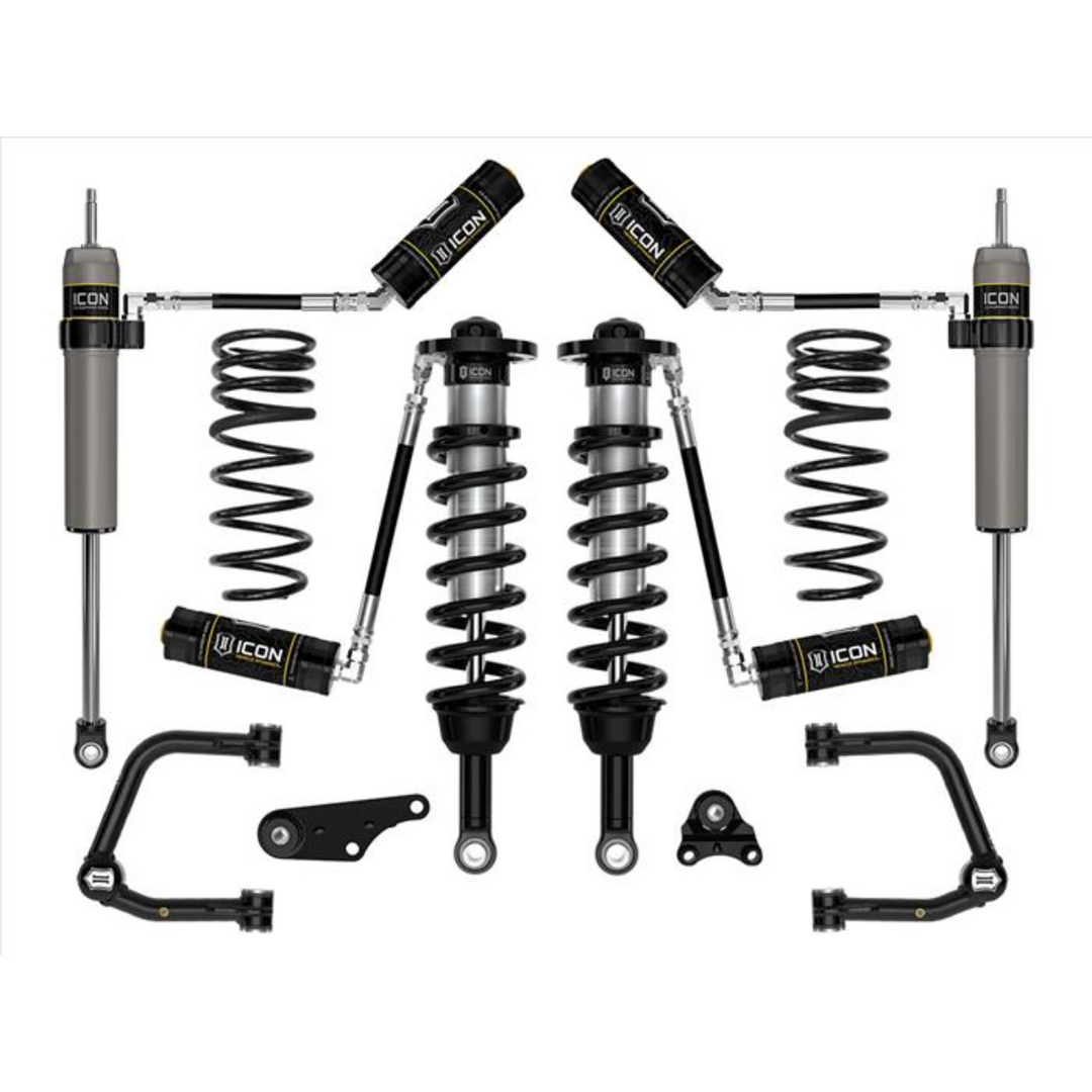 ICON 2024+ Tacoma 1.25-3" Lift Stage 4 Suspension System Tubular w/ Triple Rate Spring