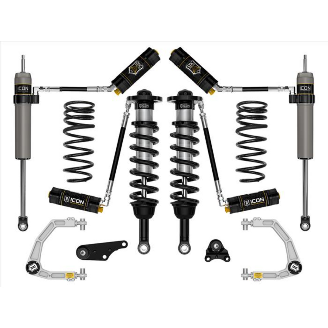 ICON 2024+ Tacoma 1.25-3" Lift Stage 5 Suspension System Billet w/ Triple Rate Rear Springs