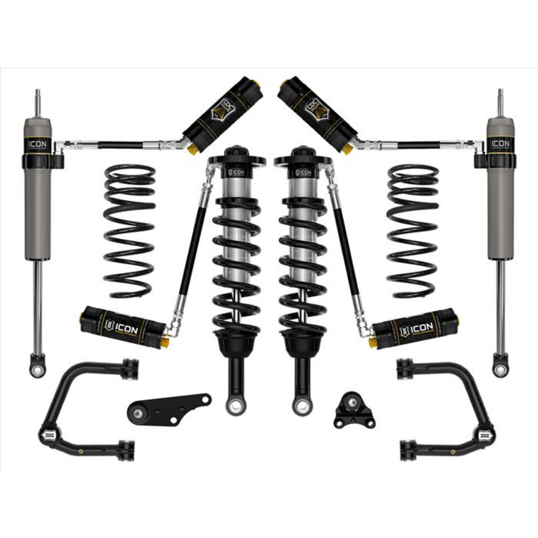 ICON 2024+ Tacoma 1.25-3" Lift Stage 5 Suspension System Tubular w/ Triple Rate Rear Springs
