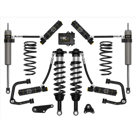 ICON 2024+ Tacoma 1.25-3" Lift Stage 6 Suspension System Tubular w/ Overland Rear Springs