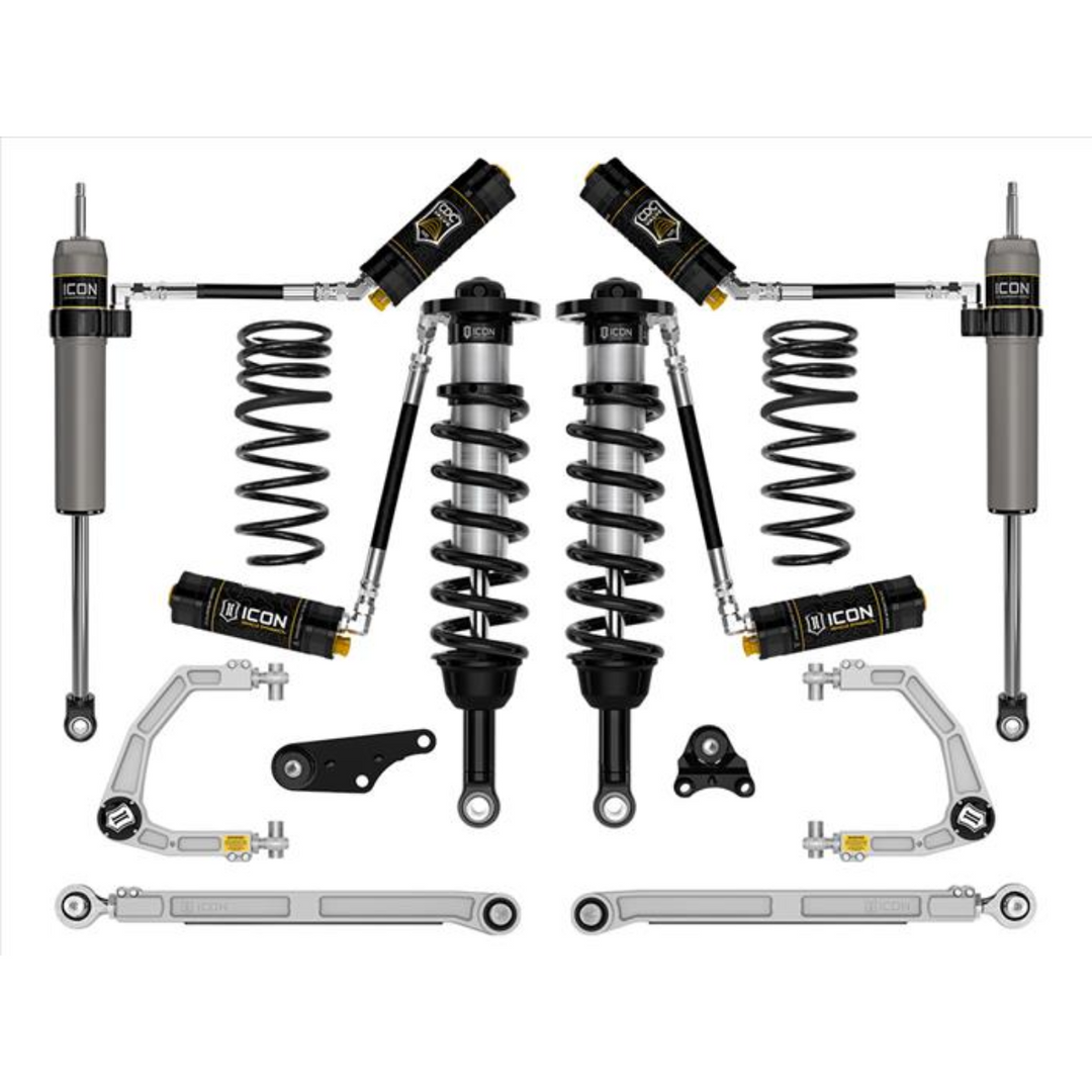 ICON 2024+ Tacoma 1.25-3" Lift Stage 8 Suspension System Billet w/ Overland Rear Springs