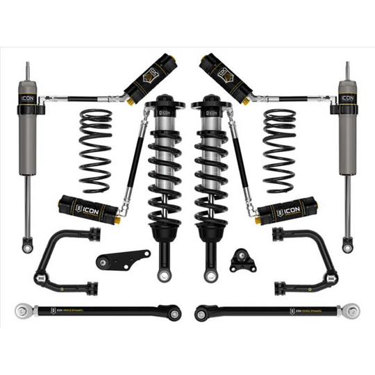 ICON 2024+ Tacoma 1.25-3" Lift Stage 8 Suspension System Tubular w/ Overland Rear Springs